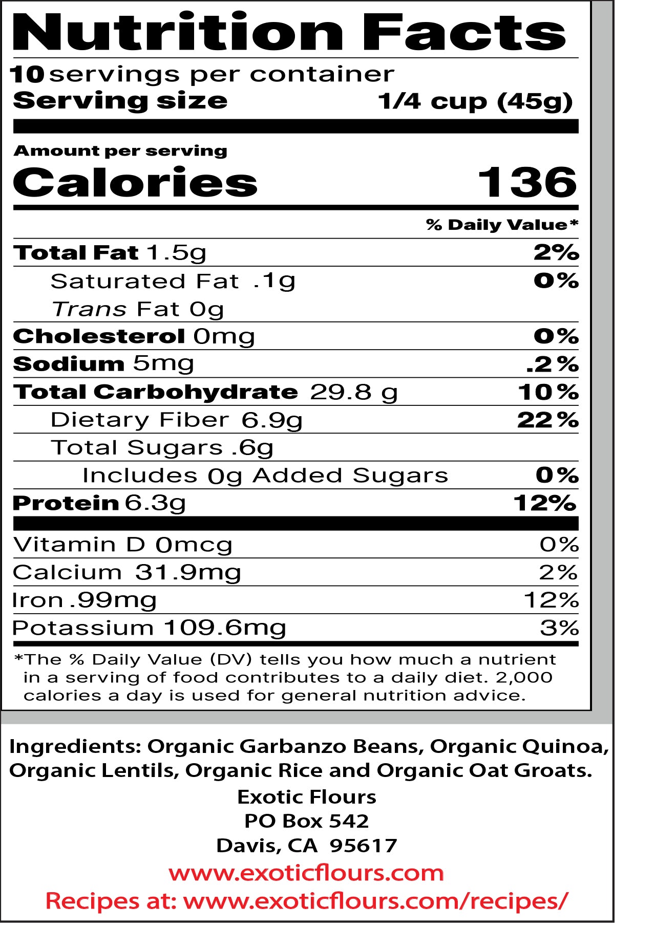 Gluten Free All Purpose Flour